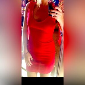 NWOT - Red Bodycon Mini Dress